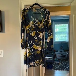 Long sleeve cocktail dress